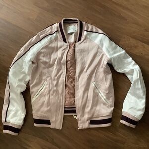 Talula colored blocks bomber jacket